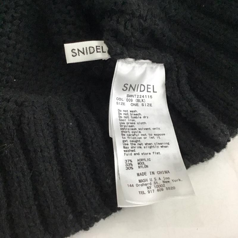 スナイデル SNIDEL カーディガン 長袖 長袖ニットカーディガン FREE  黒 / ブラック / black レディース USED 古着 中古 10158039