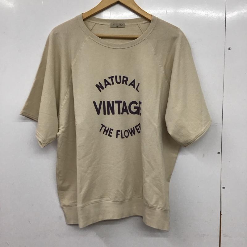 サマンサモスモス Samansa Mos2 Tシャツ 半袖 FREE ロゴ、文字 ベージュ / ベージュ / beige レディース USED 古着 中古 10158043