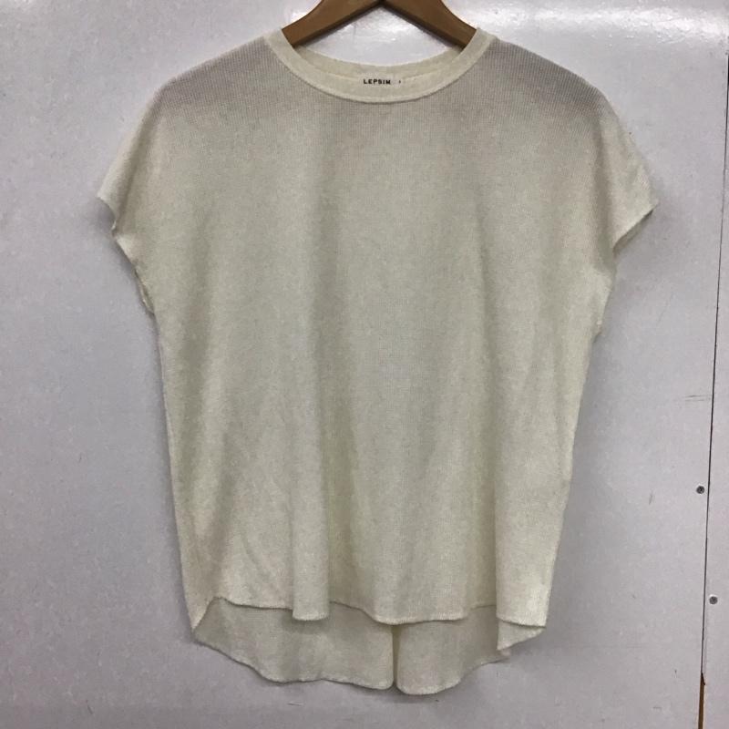 レプシィム LEPSIM カットソー 半袖 ノースリーブカットソー プルオーバー FREE 無地 アイボリー / アイボリー / レディース USED 古着 中古 10158045