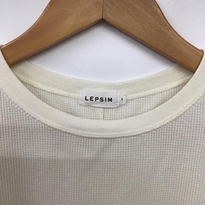 レプシィム LEPSIM カットソー 半袖 ノースリーブカットソー プルオーバー FREE 無地 アイボリー / アイボリー / レディース USED 古着 中古 10158045