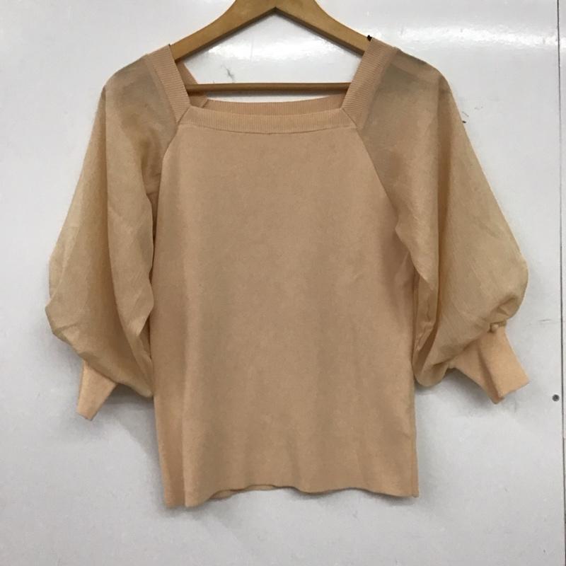 アーバンリサーチ URBAN RESEARCH カットソー 半袖 長袖カットソー 無地カットソー スクエアーネック ONE SIZE 無地 ベージュ / ベージュ / beige レディース USED 古着 中古 10158046