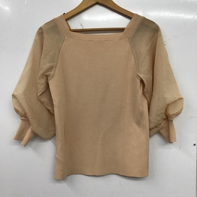 アーバンリサーチ URBAN RESEARCH カットソー 半袖 長袖カットソー 無地カットソー スクエアーネック ONE SIZE 無地 ベージュ / ベージュ / beige レディース USED 古着 中古 10158046