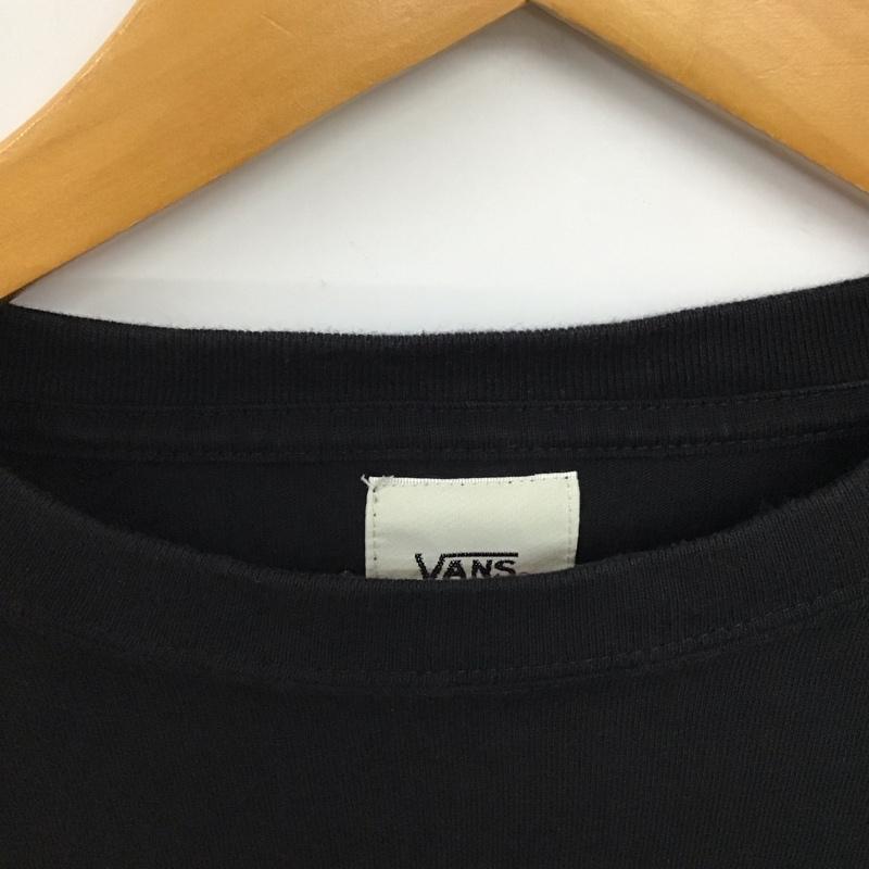 バンズ VANS Tシャツ 半袖 半袖カットソー プリントTシャツ クルーネックカットソー M プリント 黒 / ブラック / black レディース USED 古着 中古 10158047