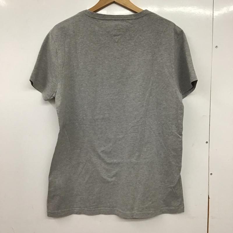トミーヒルフィガー TOMMY HILFIGER Tシャツ 半袖 半袖カットソー プリントTシャツ クルーネックカットソー L ロゴ、文字 灰 / グレー / gray メンズ USED 古着 中古 10158048