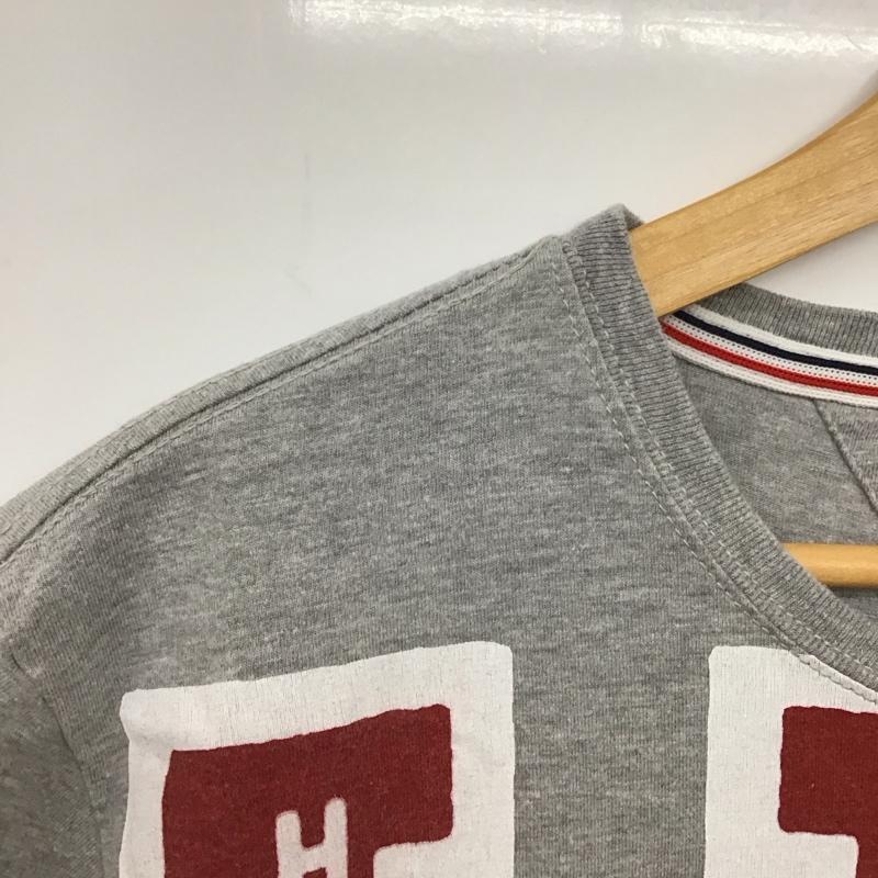 トミーヒルフィガー TOMMY HILFIGER Tシャツ 半袖 半袖カットソー プリントTシャツ クルーネックカットソー L ロゴ、文字 灰 / グレー / gray メンズ USED 古着 中古 10158048