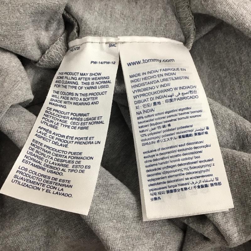 トミーヒルフィガー TOMMY HILFIGER Tシャツ 半袖 半袖カットソー プリントTシャツ クルーネックカットソー L ロゴ、文字 灰 / グレー / gray メンズ USED 古着 中古 10158048