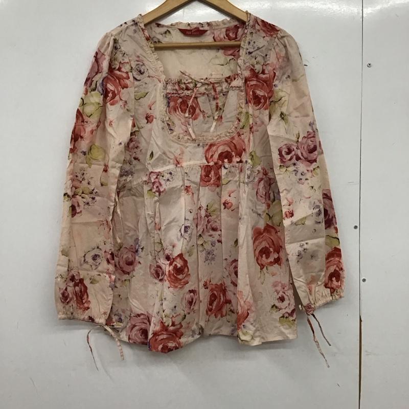 ピンクハウス PINK HOUSE シャツ、ブラウス 長袖 長袖シャツ プリントシャツ ノーカラーシャツ プリント マルチカラー / マルチカラー / multicolor レディース USED 古着 中古 10158050