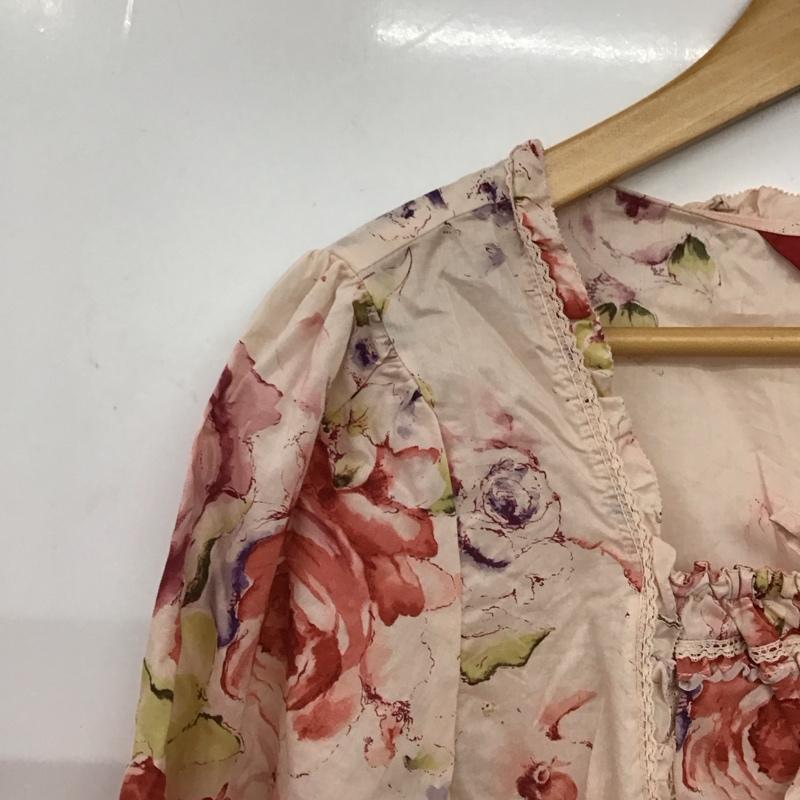 ピンクハウス PINK HOUSE シャツ、ブラウス 長袖 長袖シャツ プリントシャツ ノーカラーシャツ プリント マルチカラー / マルチカラー / multicolor レディース USED 古着 中古 10158050
