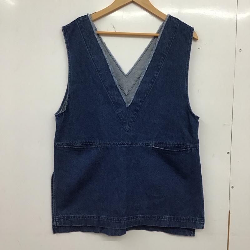 ローリーズファーム LOWRYS FARM ベスト ベスト デニムベスト プルオーバー FREE 無地 インディゴ / インディゴ / Indigo レディース USED 古着 中古 10158052