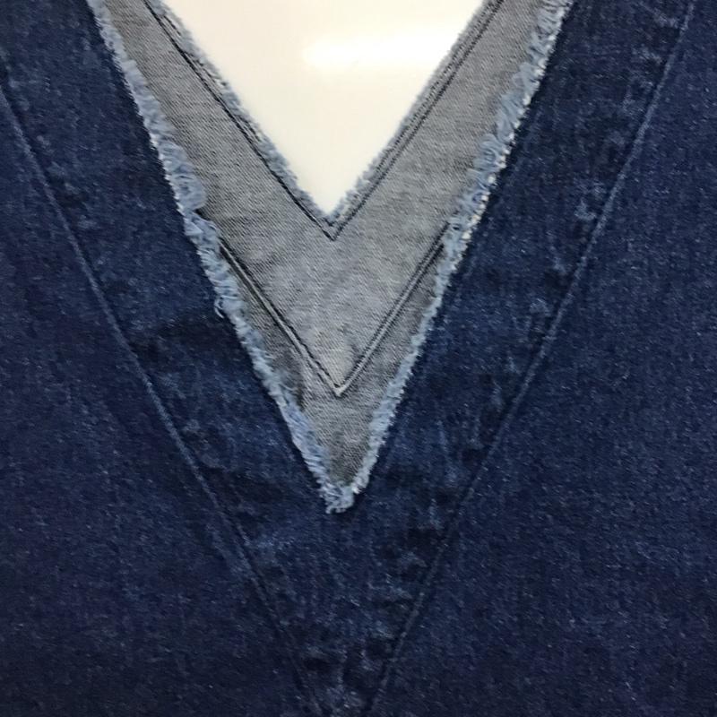 ローリーズファーム LOWRYS FARM ベスト ベスト デニムベスト プルオーバー FREE 無地 インディゴ / インディゴ / Indigo レディース USED 古着 中古 10158052