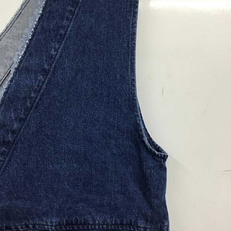 ローリーズファーム LOWRYS FARM ベスト ベスト デニムベスト プルオーバー FREE 無地 インディゴ / インディゴ / Indigo レディース USED 古着 中古 10158052