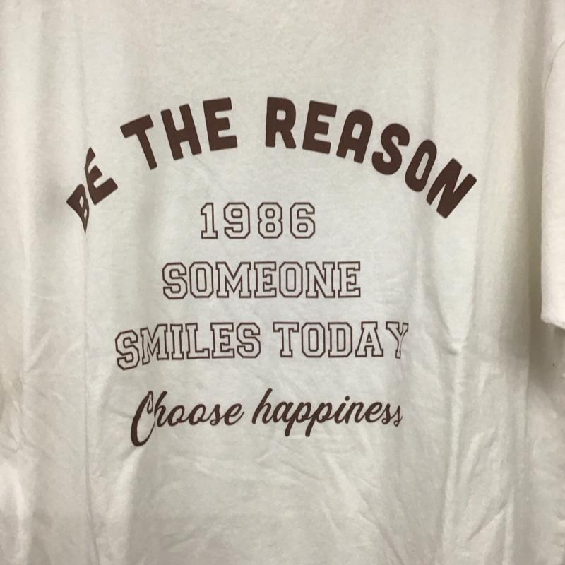 サマンサモスモス Samansa Mos2 Tシャツ 半袖 半袖カットソー プリントTシャツ クルーネックカットソー FREE ロゴ、文字 白 / ホワイト / white レディース USED 古着 中古 10158053