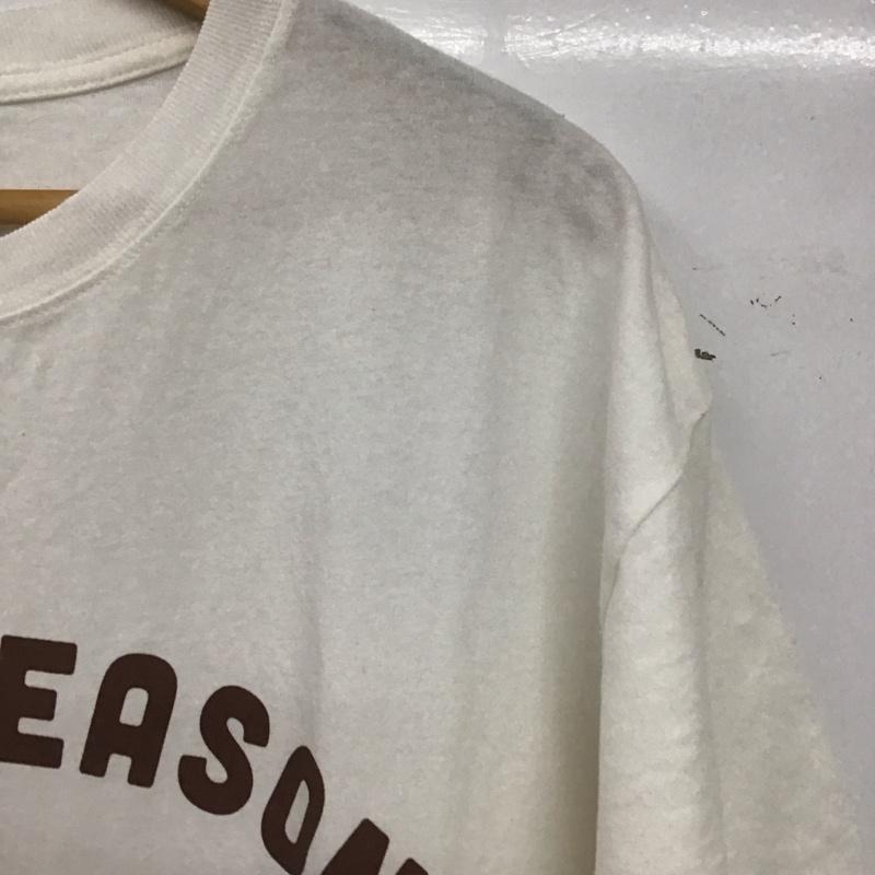 サマンサモスモス Samansa Mos2 Tシャツ 半袖 半袖カットソー プリントTシャツ クルーネックカットソー FREE ロゴ、文字 白 / ホワイト / white レディース USED 古着 中古 10158053