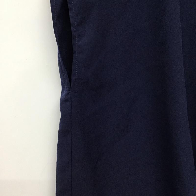 エアー Aer シャツ、ブラウス 半袖 ノースリーブシャツ フロントボタン 38 無地 紺 / ネイビー / navy レディース USED 古着 中古 10158054