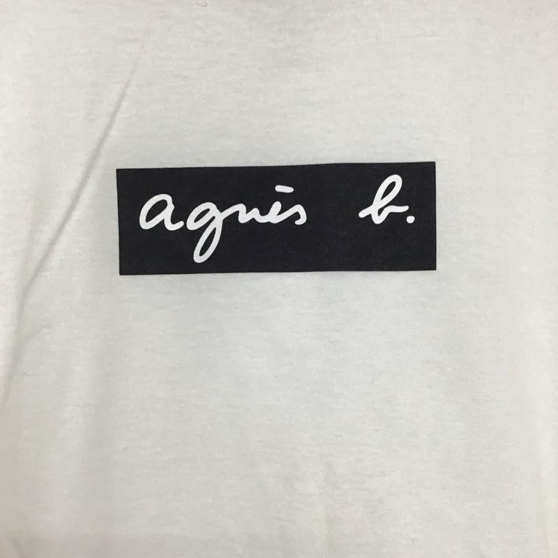 アニエス・ベー agnes b. Tシャツ 半袖 半袖カットソー プリントTシャツ クルーネックカットソー プリント X ロゴ、文字 白 / ホワイト / white レディース USED 古着 中古 10158055