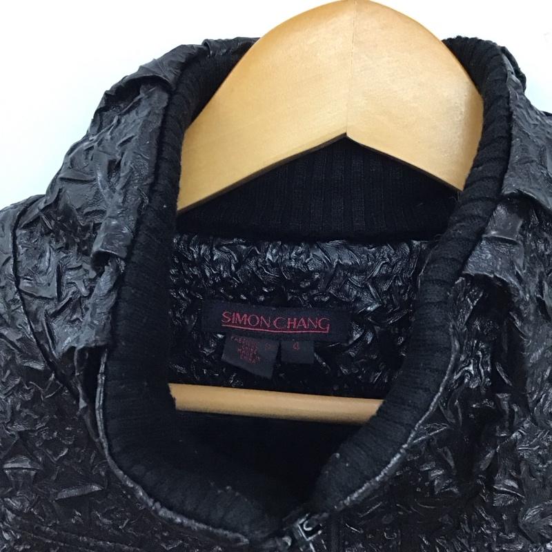 古着 USED ベスト ベスト ジップアップベスト ノースリーブカットソー アウター 4  黒 / ブラック / black レディース USED 古着 中古 10158058