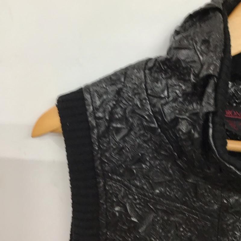 古着 USED ベスト ベスト ジップアップベスト ノースリーブカットソー アウター 4  黒 / ブラック / black レディース USED 古着 中古 10158058