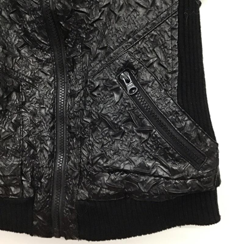 古着 USED ベスト ベスト ジップアップベスト ノースリーブカットソー アウター 4  黒 / ブラック / black レディース USED 古着 中古 10158058
