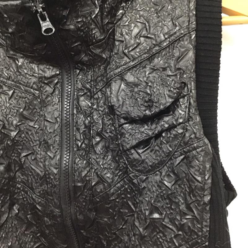 古着 USED ベスト ベスト ジップアップベスト ノースリーブカットソー アウター 4  黒 / ブラック / black レディース USED 古着 中古 10158058
