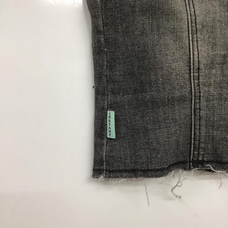 古着 USED ベスト ベスト ジップアップデニムベスト ノースリーブカットソー 1 無地 ダークグレー / ダークグレー / レディース USED 古着 中古 10158059