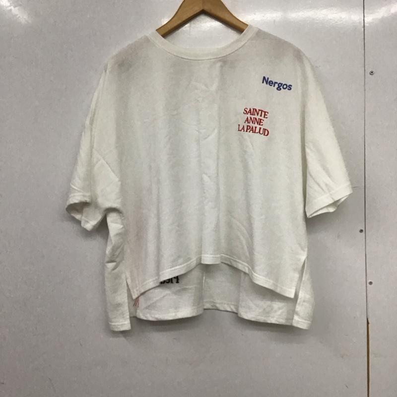 スタディオクリップ studio CLIP Tシャツ 半袖 半袖カットソー プリントTシャツ クルーネックカットソー FREE ロゴ、文字 白 / ホワイト / white レディース USED 古着 中古 10158062