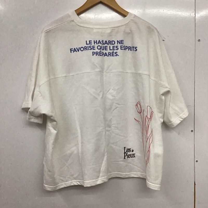 スタディオクリップ studio CLIP Tシャツ 半袖 半袖カットソー プリントTシャツ クルーネックカットソー FREE ロゴ、文字 白 / ホワイト / white レディース USED 古着 中古 10158062