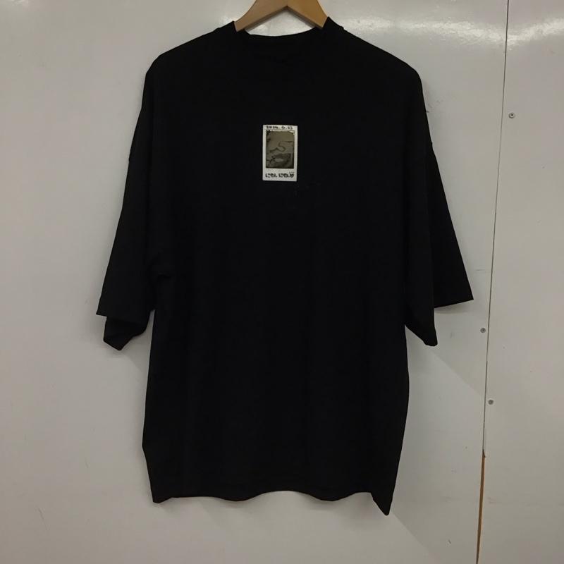 ダブレット doublet Tシャツ 半袖 25ss31cs369 半袖カットソー プリントTシャツ クルーネックカットソー S  黒 / ブラック / black メンズ USED 古着 中古 10158074