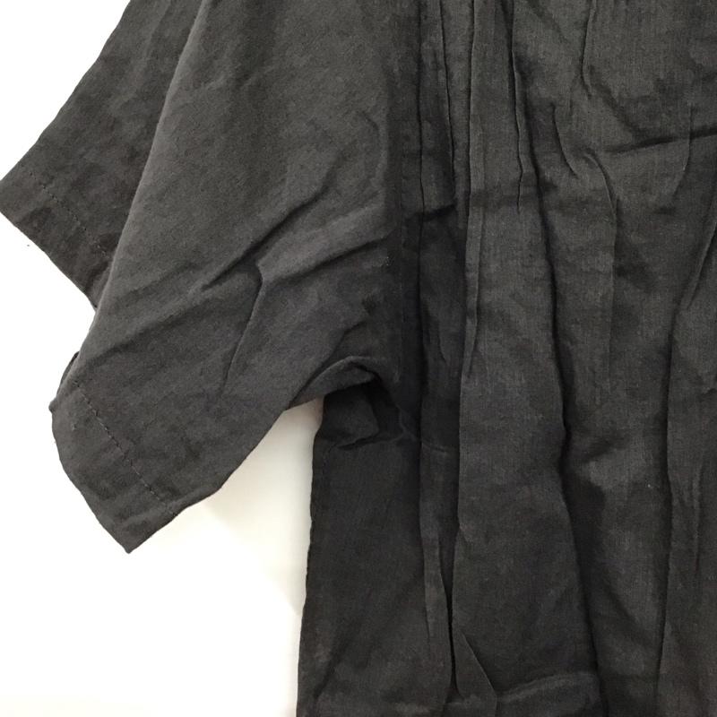 サマンサモスモスブルー Samansa Mos2 blue シャツ、ブラウス 半袖 半袖シャツ 無地シャツ FREE 無地 ダークグレー / ダークグレー / レディース USED 古着 中古 10158079