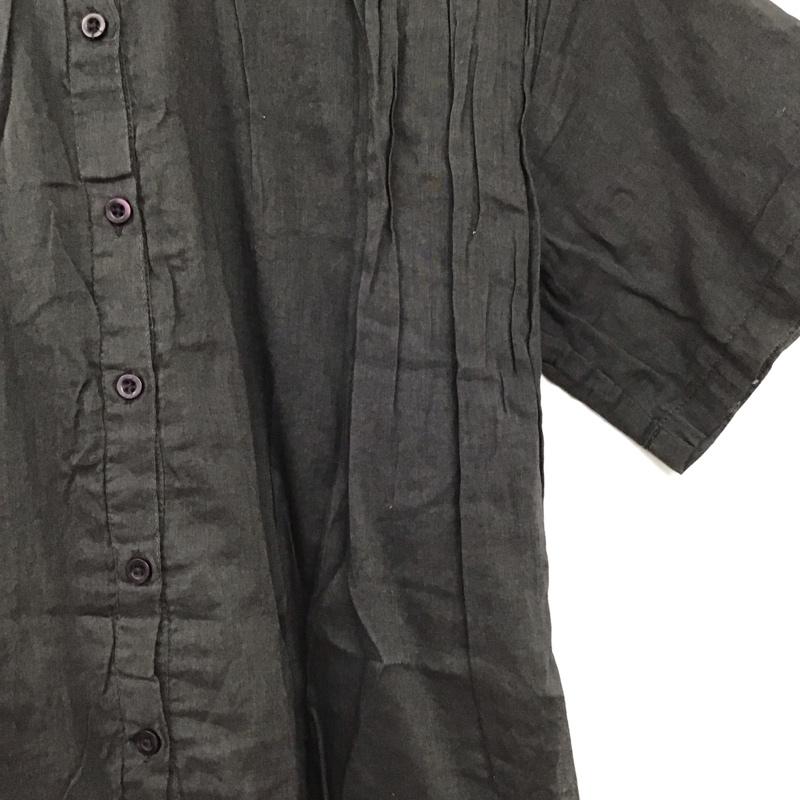 サマンサモスモスブルー Samansa Mos2 blue シャツ、ブラウス 半袖 半袖シャツ 無地シャツ FREE 無地 ダークグレー / ダークグレー / レディース USED 古着 中古 10158079