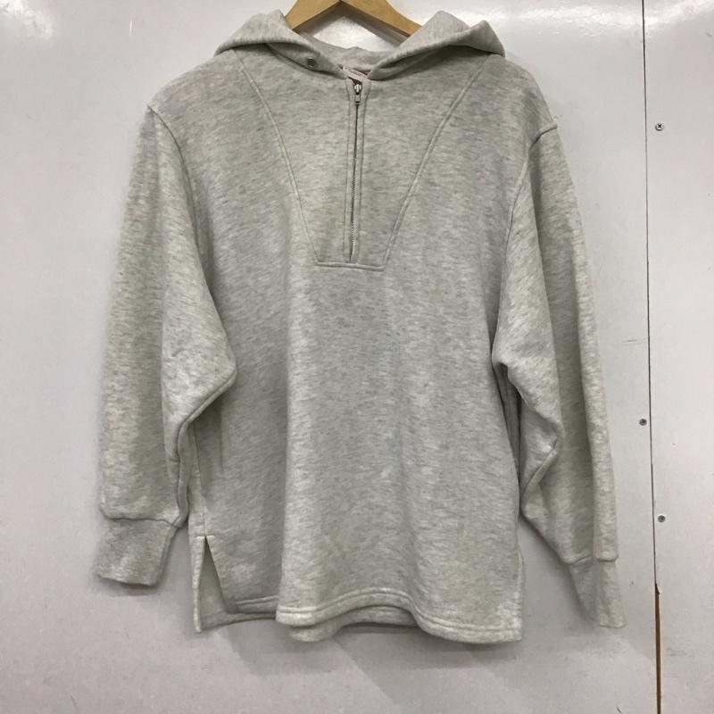 ニコアンド niko and... パーカー 長袖 長袖パーカー プルオーバーパーカー スウェット FREE 無地 灰 / グレー / gray レディース USED 古着 中古 10158082