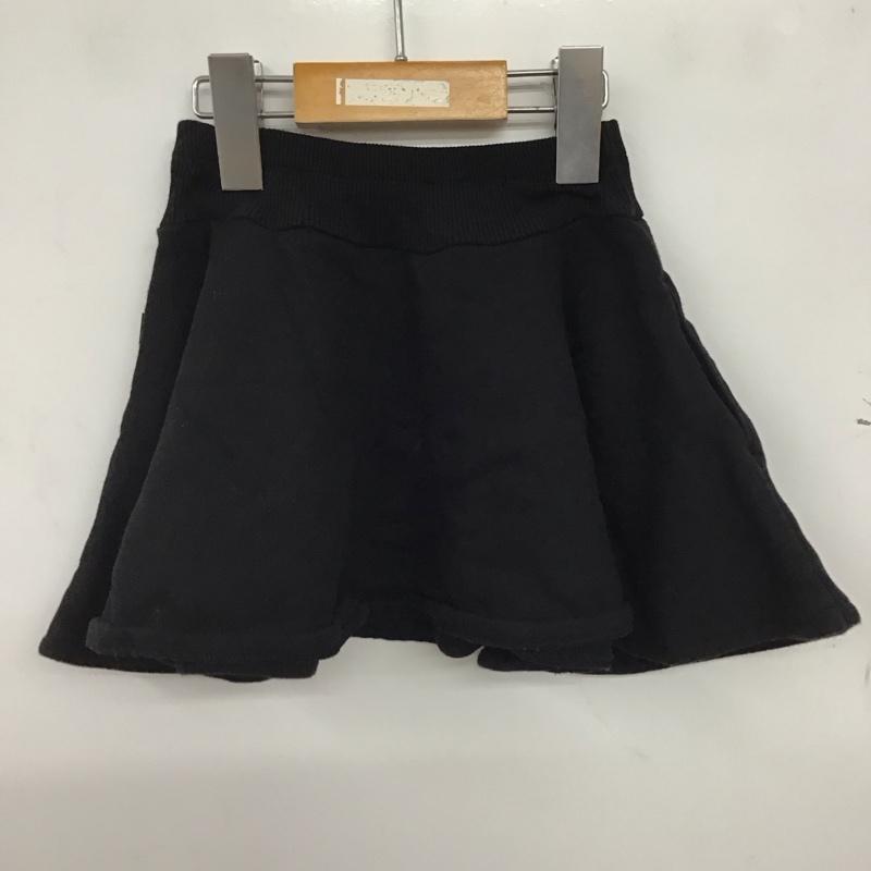 アニエス・ベー agnes b. スカート ミニスカート ミニスカート フレアスカート 4 無地 黒 / ブラック / black ガールズ USED 古着 中古 10158088