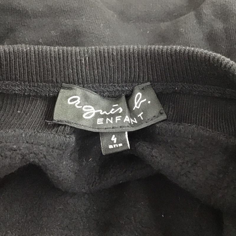 アニエス・ベー agnes b. スカート ミニスカート ミニスカート フレアスカート 4 無地 黒 / ブラック / black ガールズ USED 古着 中古 10158088