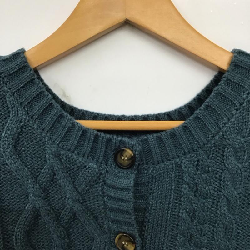 ローリーズファーム LOWRYS FARM カーディガン 長袖 長袖カーディガンニット フロントボタン FREE  紺 / ネイビー / navy レディース USED 古着 中古 10158091