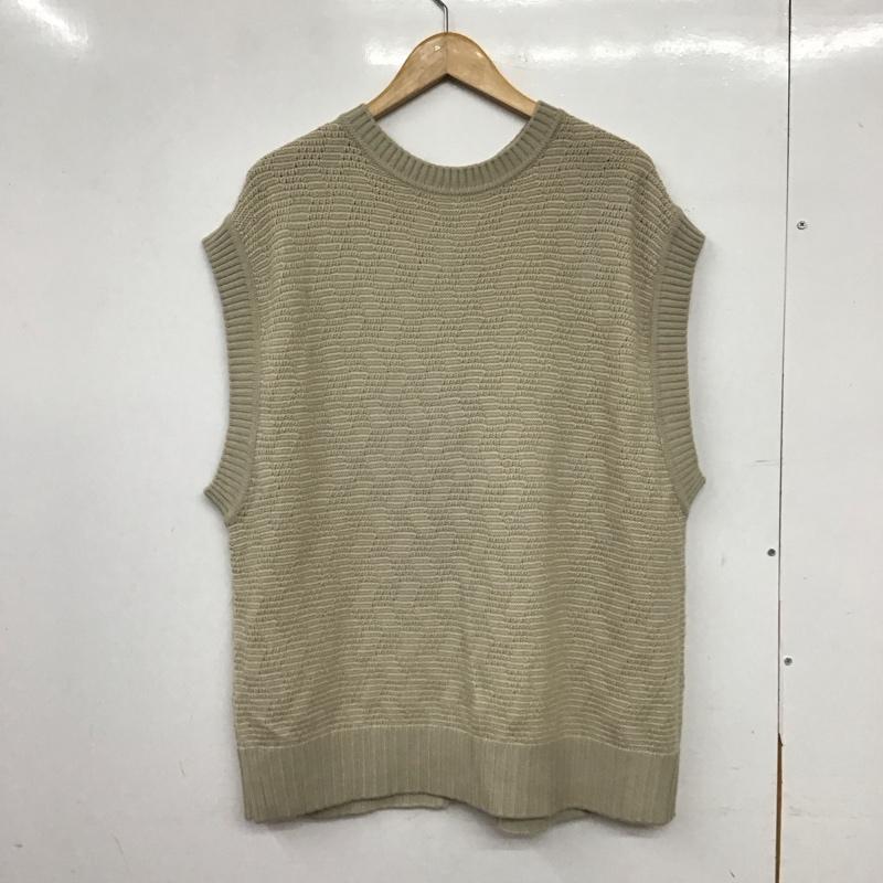 ローリーズファーム LOWRYS FARM ベスト ベスト ニットベスト ノースリーブカットソー プルオーバー FREE 無地 ベージュ / ベージュ / beige レディース USED 古着 中古 10158095