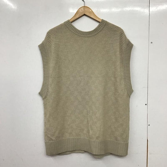 ローリーズファーム LOWRYS FARM ベスト ベスト ニットベスト ノースリーブカットソー プルオーバー FREE 無地 ベージュ / ベージュ / beige レディース USED 古着 中古 10158095