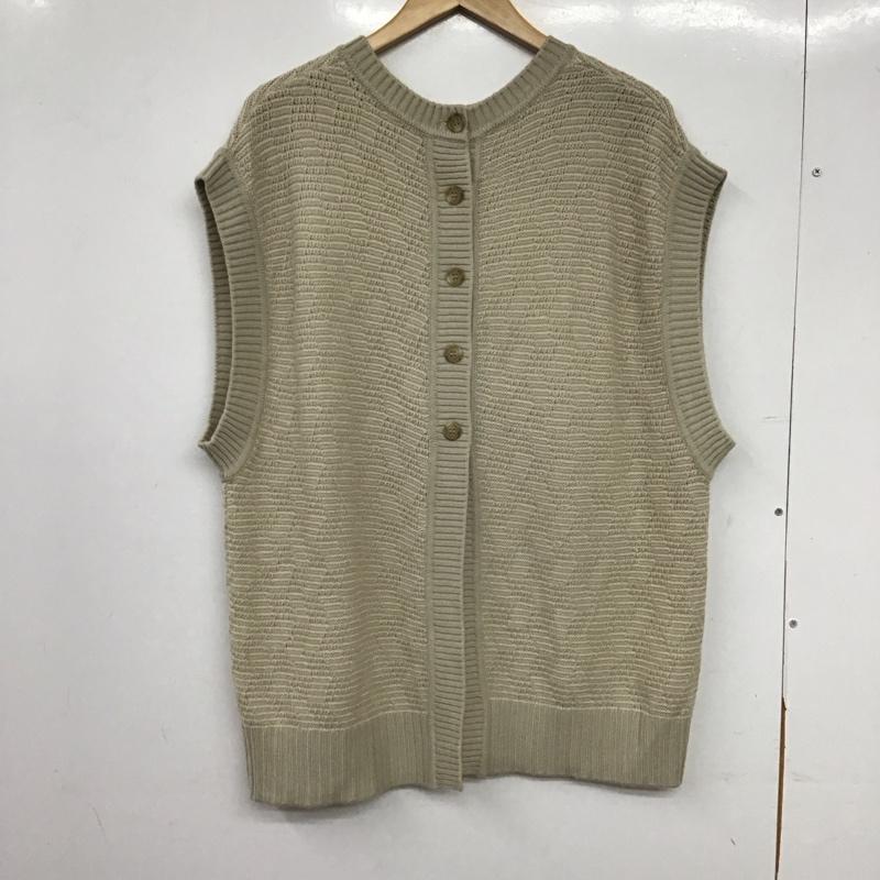 ローリーズファーム LOWRYS FARM ベスト ベスト ニットベスト ノースリーブカットソー プルオーバー FREE 無地 ベージュ / ベージュ / beige レディース USED 古着 中古 10158095