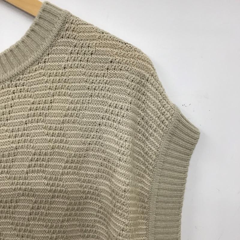 ローリーズファーム LOWRYS FARM ベスト ベスト ニットベスト ノースリーブカットソー プルオーバー FREE 無地 ベージュ / ベージュ / beige レディース USED 古着 中古 10158095