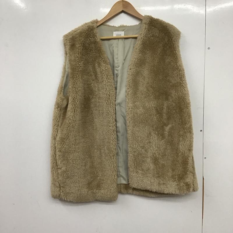 ローリーズファーム LOWRYS FARM ベスト ベスト ファーベスト ノースリーブ FREE 無地 ベージュ / ベージュ / beige レディース USED 古着 中古 10158096