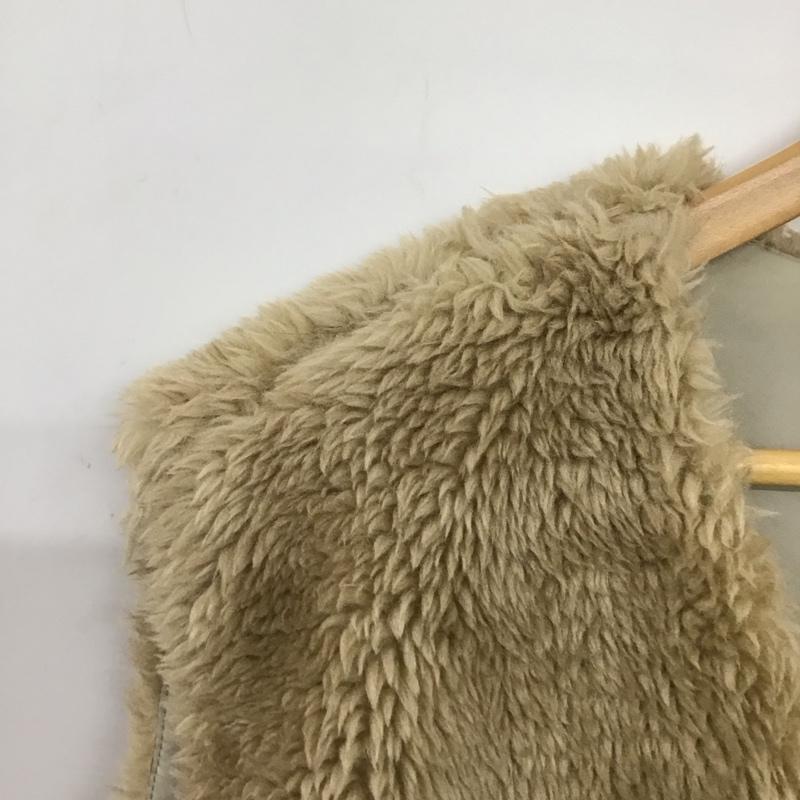 ローリーズファーム LOWRYS FARM ベスト ベスト ファーベスト ノースリーブ FREE 無地 ベージュ / ベージュ / beige レディース USED 古着 中古 10158096