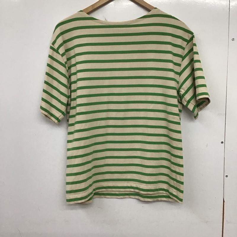ローリーズファーム LOWRYS FARM カットソー 半袖 半袖カットソー プリントTシャツ クルーネックカットソー FREE ボーダー柄 ベージュ / ベージュ / beige レディース USED 古着 中古 10158097
