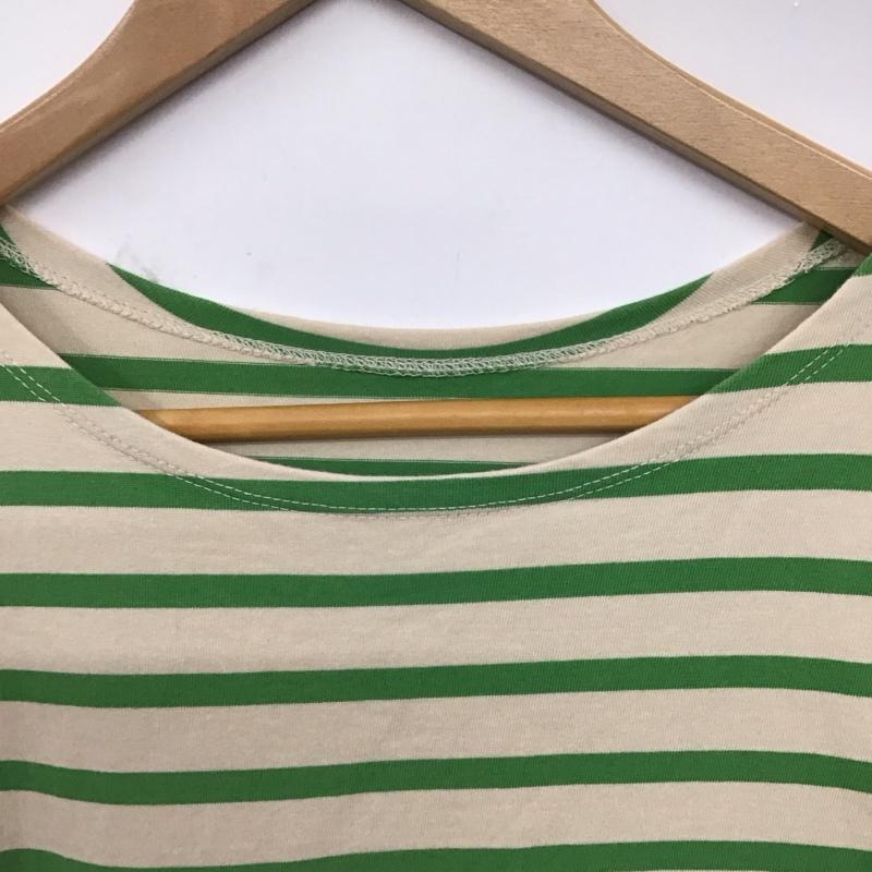 ローリーズファーム LOWRYS FARM カットソー 半袖 半袖カットソー プリントTシャツ クルーネックカットソー FREE ボーダー柄 ベージュ / ベージュ / beige レディース USED 古着 中古 10158097