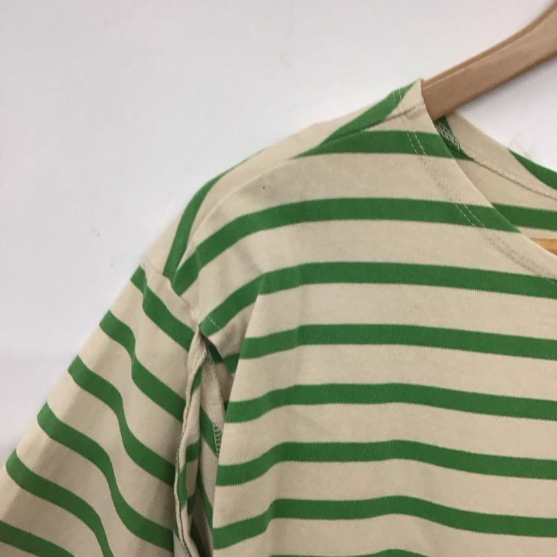 ローリーズファーム LOWRYS FARM カットソー 半袖 半袖カットソー プリントTシャツ クルーネックカットソー FREE ボーダー柄 ベージュ / ベージュ / beige レディース USED 古着 中古 10158097