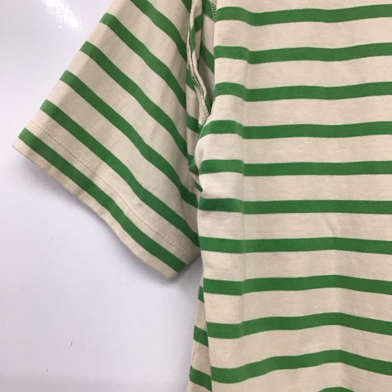 ローリーズファーム LOWRYS FARM カットソー 半袖 半袖カットソー プリントTシャツ クルーネックカットソー FREE ボーダー柄 ベージュ / ベージュ / beige レディース USED 古着 中古 10158097