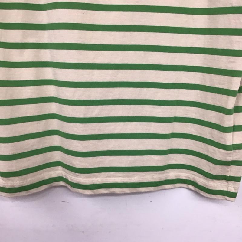 ローリーズファーム LOWRYS FARM カットソー 半袖 半袖カットソー プリントTシャツ クルーネックカットソー FREE ボーダー柄 ベージュ / ベージュ / beige レディース USED 古着 中古 10158097