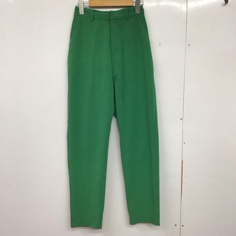 ジーナシス JEANASIS パンツ ワークパンツ、ペインターパンツ スラックスパンツ ワイドパンツ センタータックパンツ FREE 無地 緑 / グリーン / green レディース USED 古着 中古 10158100