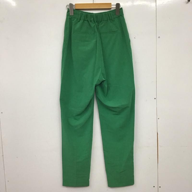 ジーナシス JEANASIS パンツ ワークパンツ、ペインターパンツ スラックスパンツ ワイドパンツ センタータックパンツ FREE 無地 緑 / グリーン / green レディース USED 古着 中古 10158100