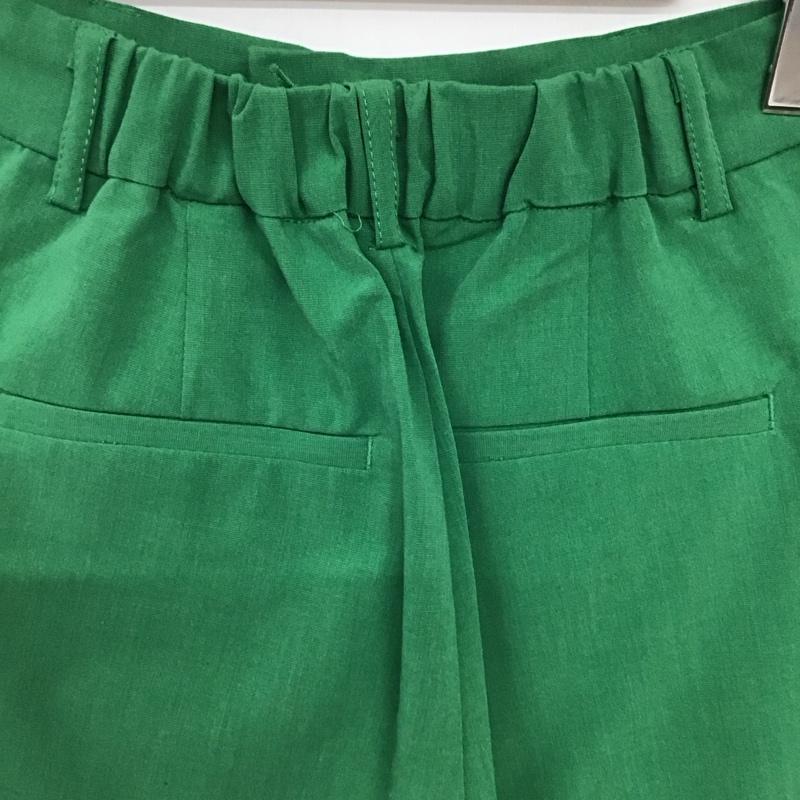ジーナシス JEANASIS パンツ ワークパンツ、ペインターパンツ スラックスパンツ ワイドパンツ センタータックパンツ FREE 無地 緑 / グリーン / green レディース USED 古着 中古 10158100