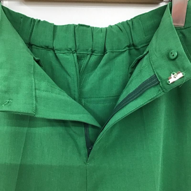 ジーナシス JEANASIS パンツ ワークパンツ、ペインターパンツ スラックスパンツ ワイドパンツ センタータックパンツ FREE 無地 緑 / グリーン / green レディース USED 古着 中古 10158100