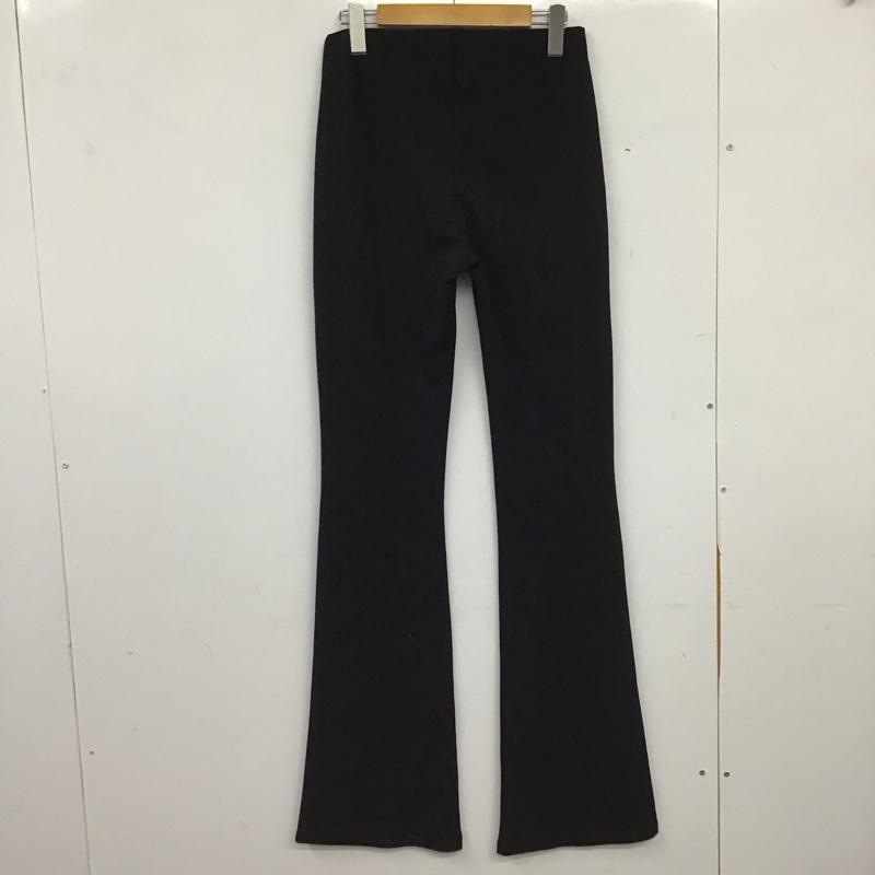 ザラ ZARA パンツ ワークパンツ、ペインターパンツ ワイドパンツ ストレッチパンツ L 無地 黒 / ブラック / black レディース USED 古着 中古 10158102