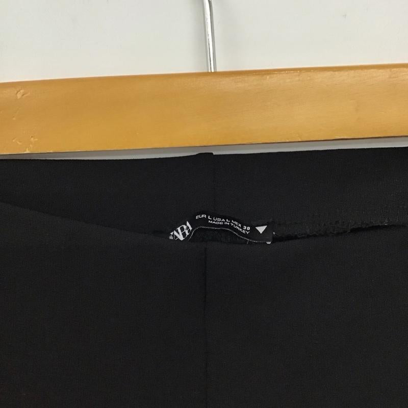 ザラ ZARA パンツ ワークパンツ、ペインターパンツ ワイドパンツ ストレッチパンツ L 無地 黒 / ブラック / black レディース USED 古着 中古 10158102